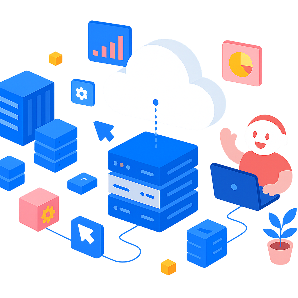 Cloud Servers illustration