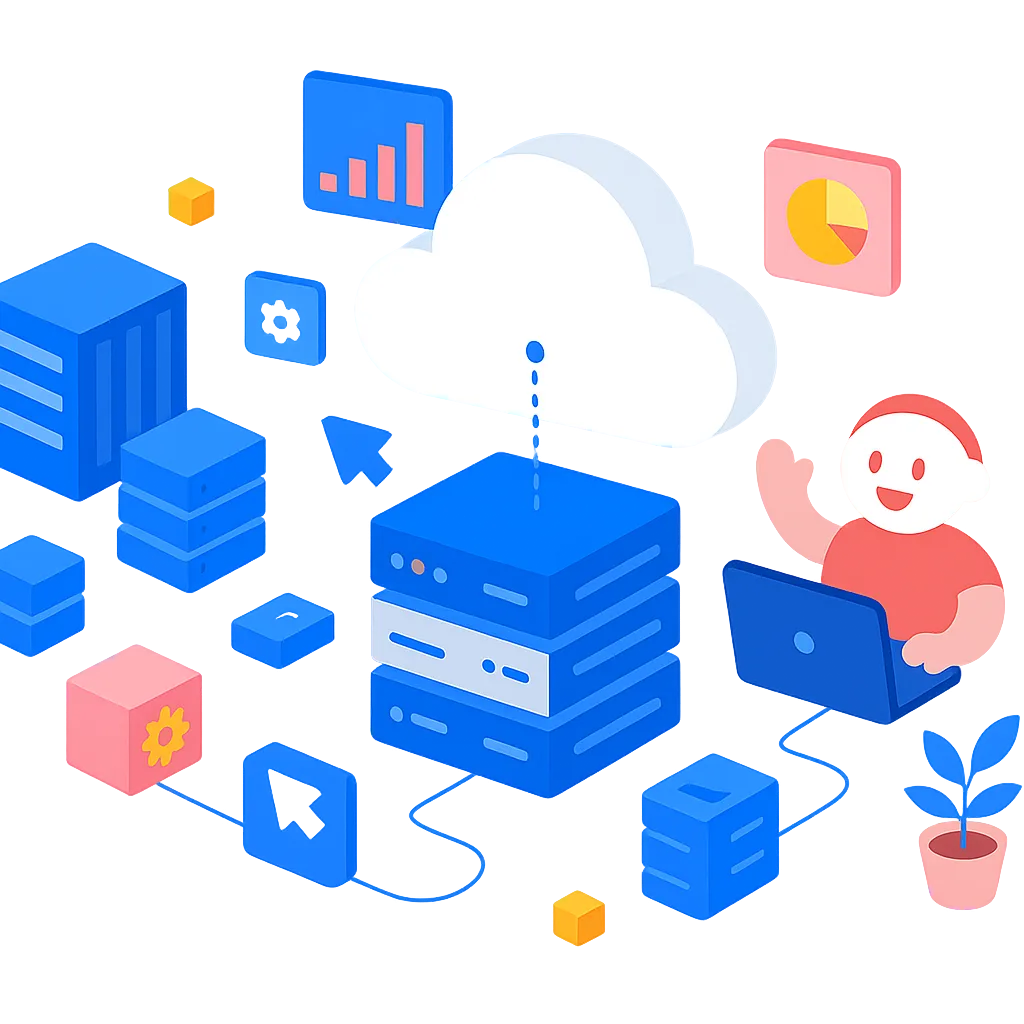 Cloud Servers illustration