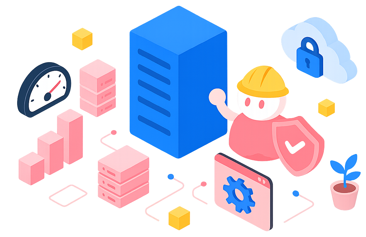 dedicated server illustration