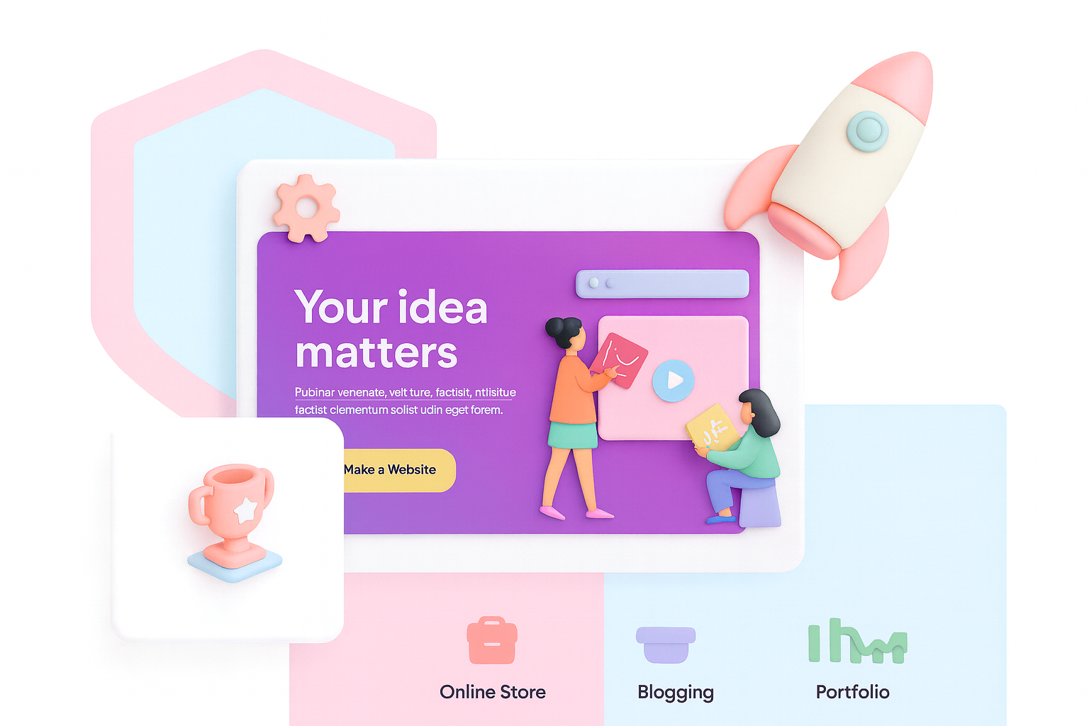 Website security illustration