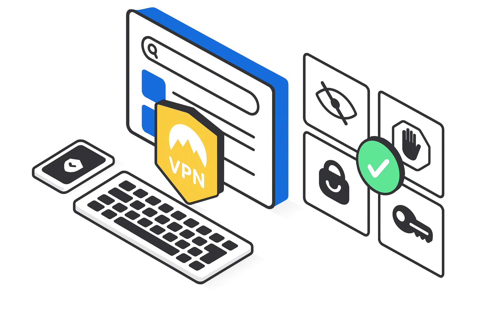 Cybersecurity illustration