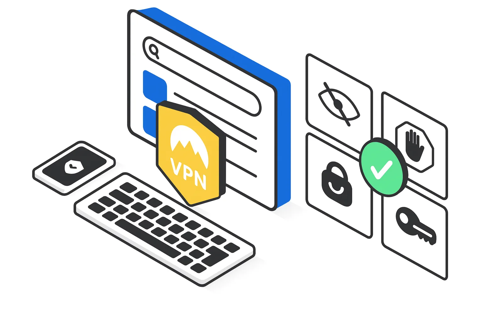 Cybersecurity illustration